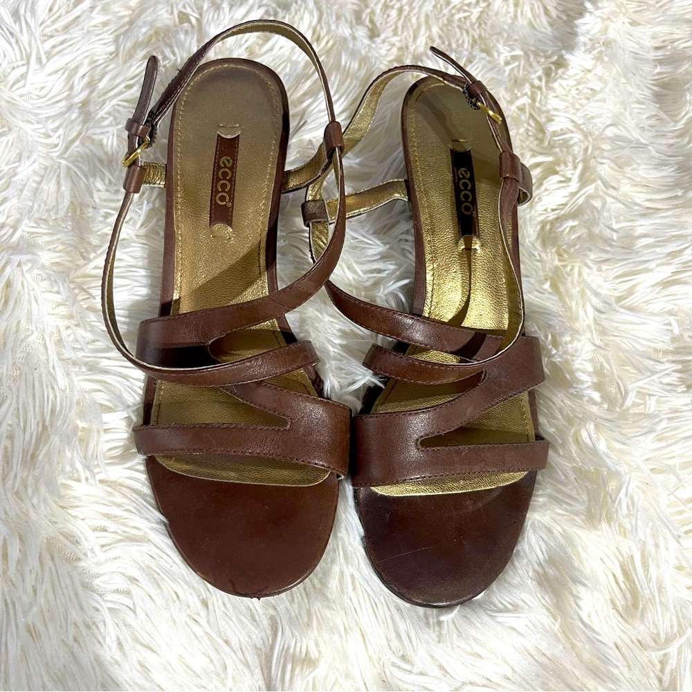 Ecco Wedge Comfort Dress Sandals, Size: 7, GUC!!